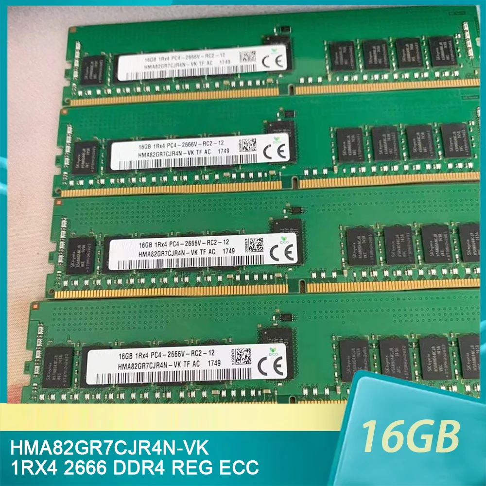 

1Pcs HMA82GR7CJR4N-VK 16GB 16G 1RX4 2666 DDR4 REG ECC RAM For SK Hynix Memory