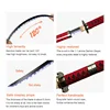 104cm Roronoa Zoro Katana Anime Sword Character  Weapon Props  Enma  Purple Sandai kitetsu Bamboo Blade 6