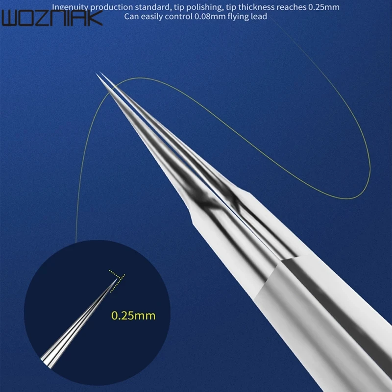 WNB Flying Wire Tweezers Stainless Steel Precision Tweezers Fingerprint Flying Wire Industrial Phone Chip Repair Tool