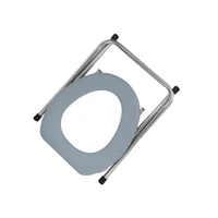 Portable Toilet for Camping, Stainless Steel Emergency Toilet and Travel Toilet, Folding Toilet Seat For Potty Toilet Chair 2