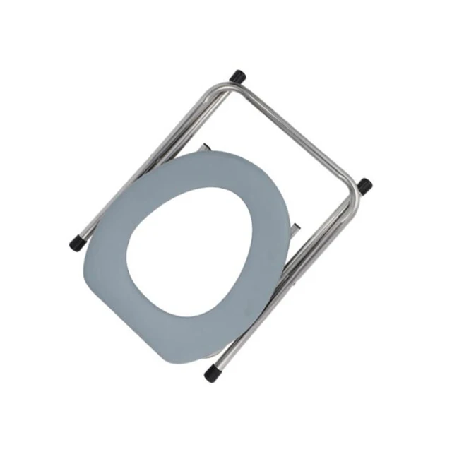 Portable Toilet for Camping, Stainless Steel Emergency Toilet and Travel Toilet, Folding Toilet Seat For Potty Toilet Chair 2