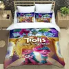 Cartoon Trolls printed Bedding Sets exquisite bed supplies set duvet cover bed comforter set bedding set luxury birthday gift 5