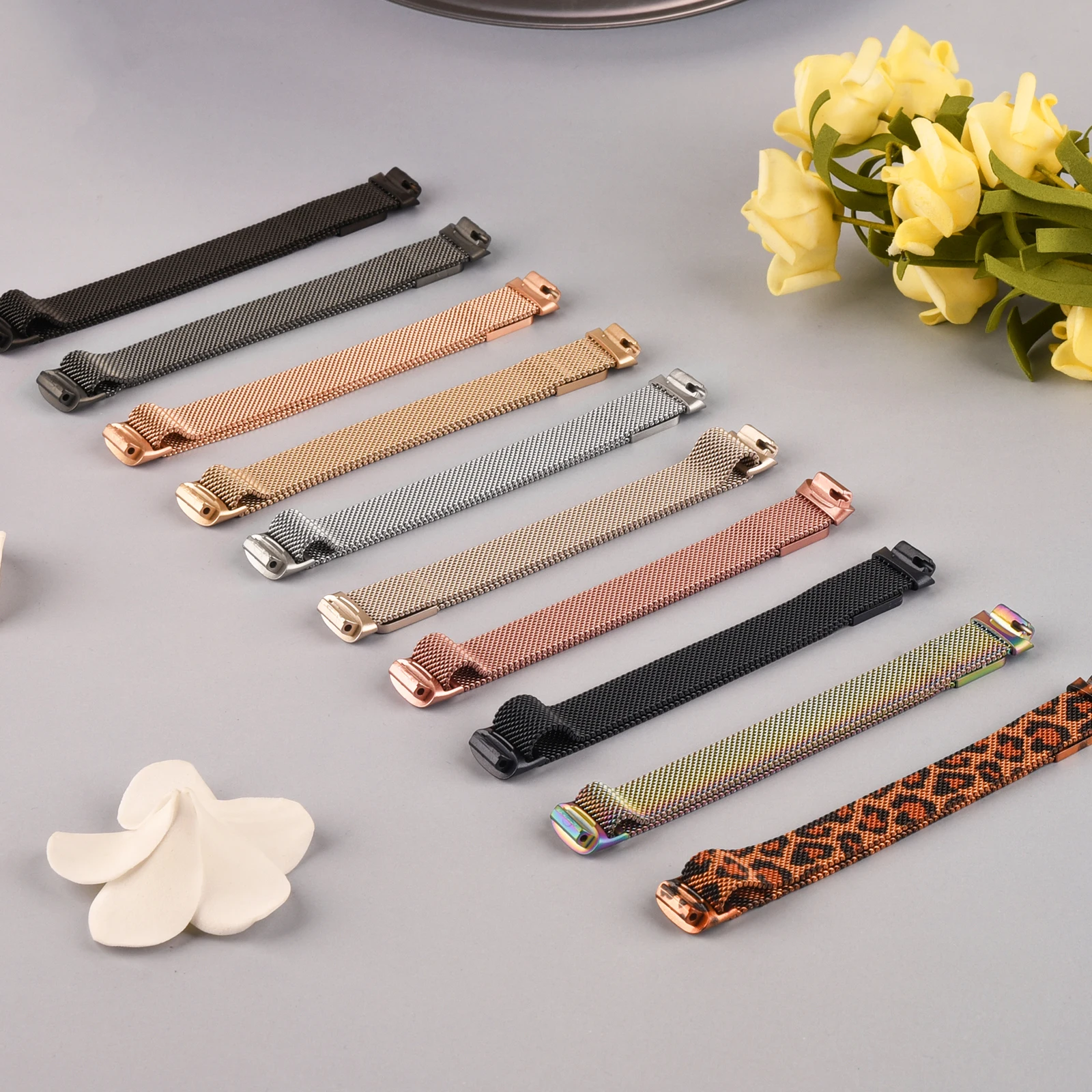 Magnetic Metal Loop Strap Stainless Steel Watchband Bracelet