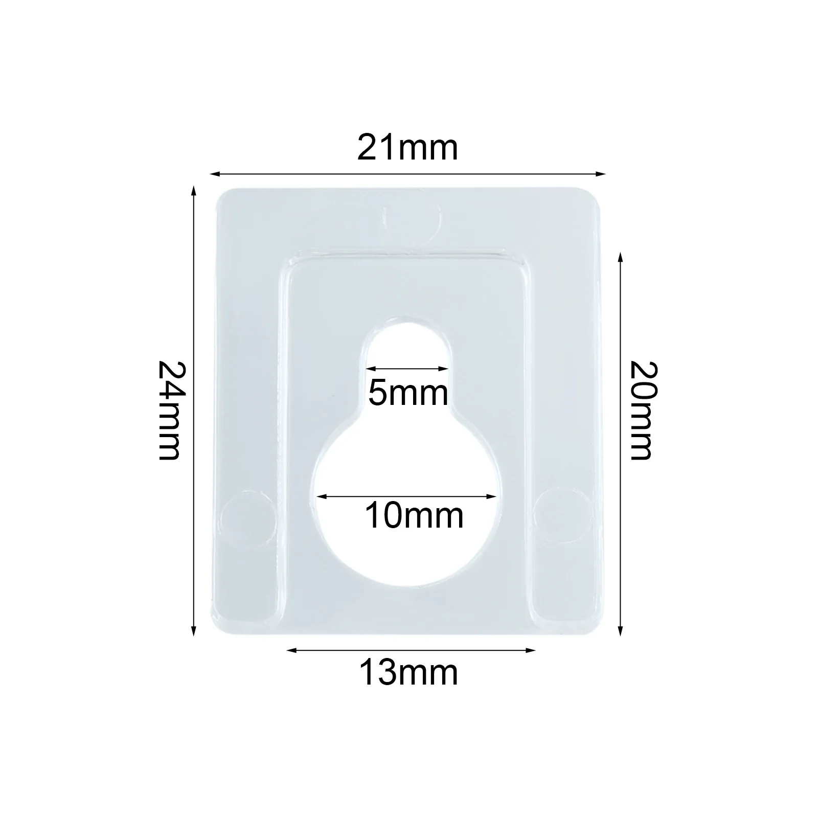 4pcs Square Clear Acrylic Wall Mount Photo Picture Frame Hook Gourd Shape Hanger Frame Baskets Hanging Hook Clip Home Wall Decor wall hooks adhesive hooks picture frame hangers hanging hooks