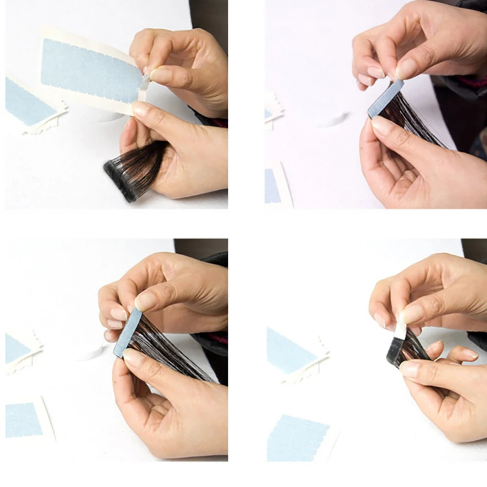 5Sheets 120Pcs Hair Extension Tape Adhesive Bonding Double Sided Strong Waterproof Tape For Hair Extension/Lace/Toupee