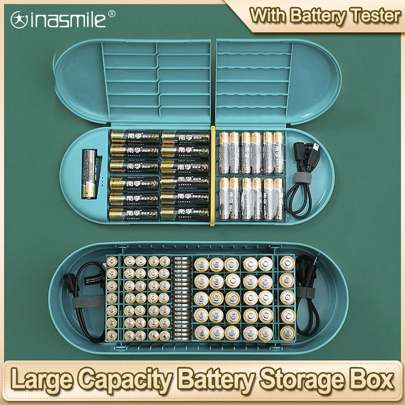 Multi Slots AA Container Portable AA AAA Battery Case Holder with