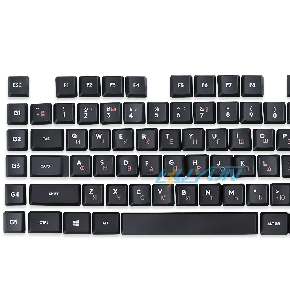 Logit.ech G813/G815/G913/G915 러시아어용 풀 세트 키보드 교체 키캡