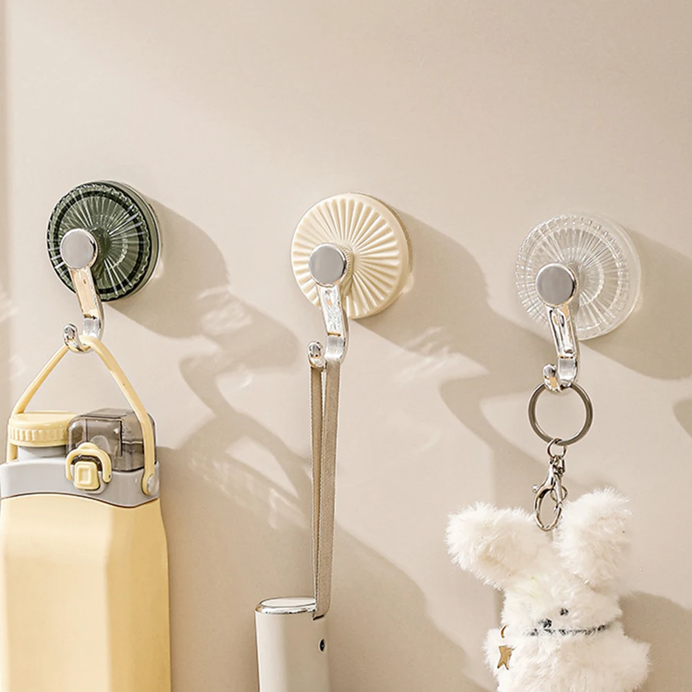 Suction Cup Hook Plastic Hook Utility Towel Bath Ceiling Vacuum Glass Suction Shower Nail Free Hanger for Wall Hanging
