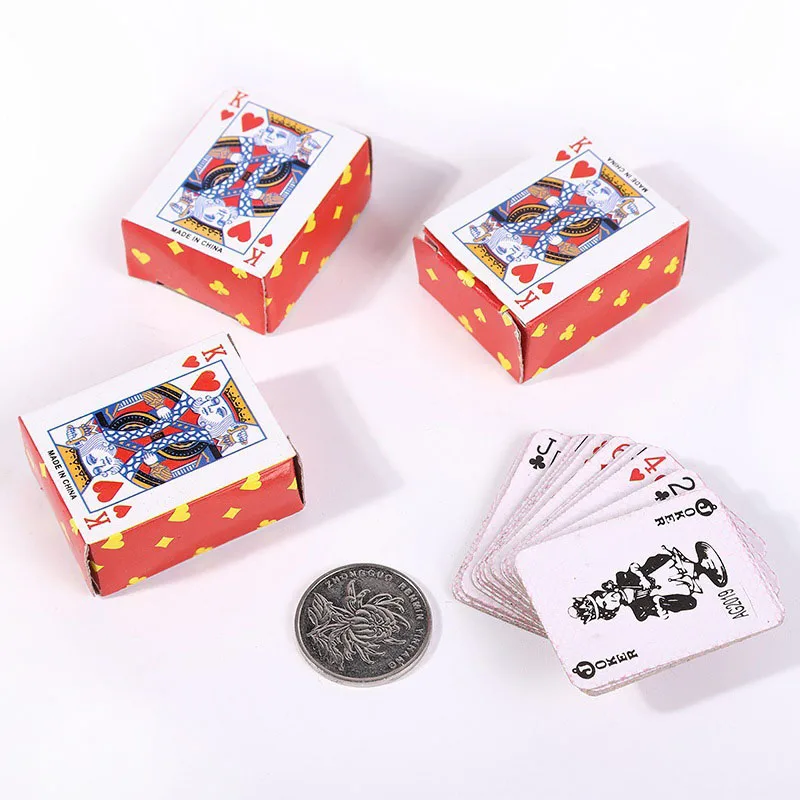 10/5 Box Mini Playing Cards Party Favors Miniature Poker Game Novelty Gifts Adults Children Juegos De Mesa Familiares Divertidos 4