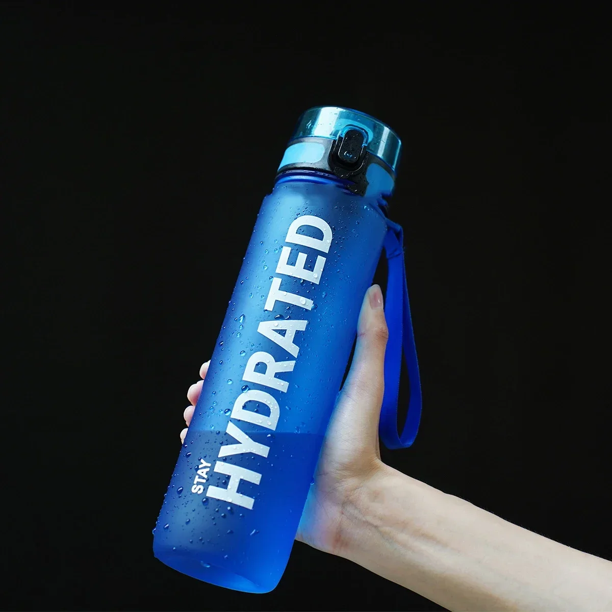 32oz Motivational Leakproof Sports Water Bottle