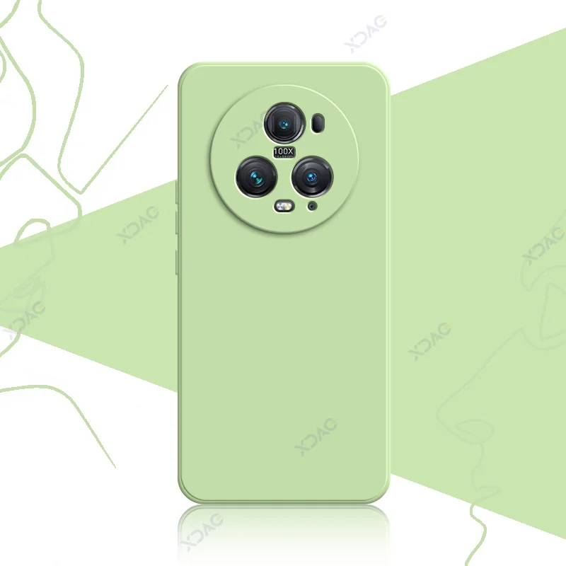 Premium Liquid Silicone Case Cover for Honor Magic 5 Series - Soft Square Design