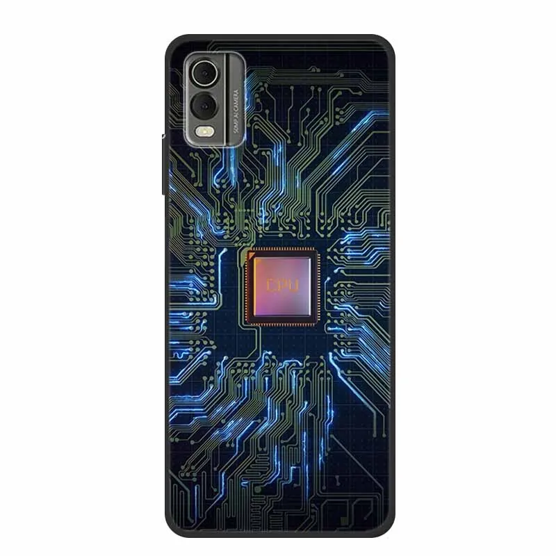 Luxury TPU Soft Silicone Back Cover with Lovely Floral Design - Shockproof Phone Protector