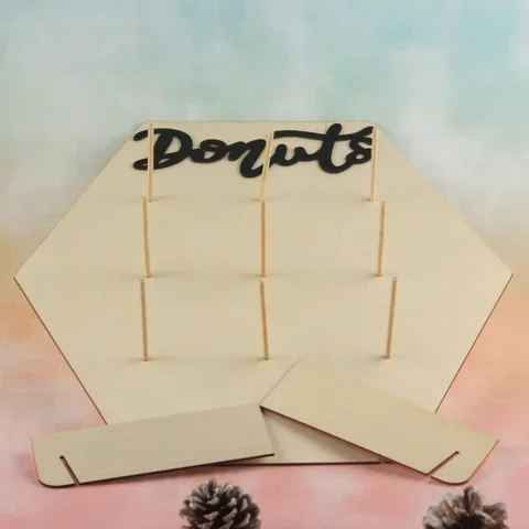 

1 Pieces Cake Display Stand Wedding Birthday Party Decor Donuts Wall Rack