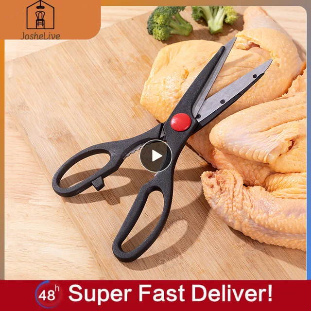 Kitchen Scissors Cutting Poultry  Stainless Steel Kitchen Scissors -  Kitchen - Aliexpress