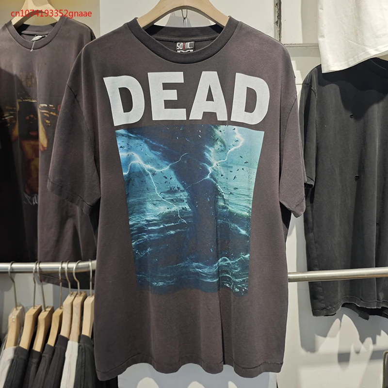 

24 Vintage Saint Michael Men's Casual Loose Washed Vintage Short Sleeved T-shirt Large Vintage Men's Short Sleeved T-shirt