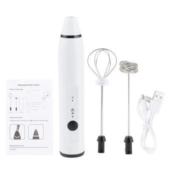 Mini Electric Handheld Milk Frother Electric Blender with USB Electrical Maker Whisk Mixer for Milk Frother Cappuccino 1