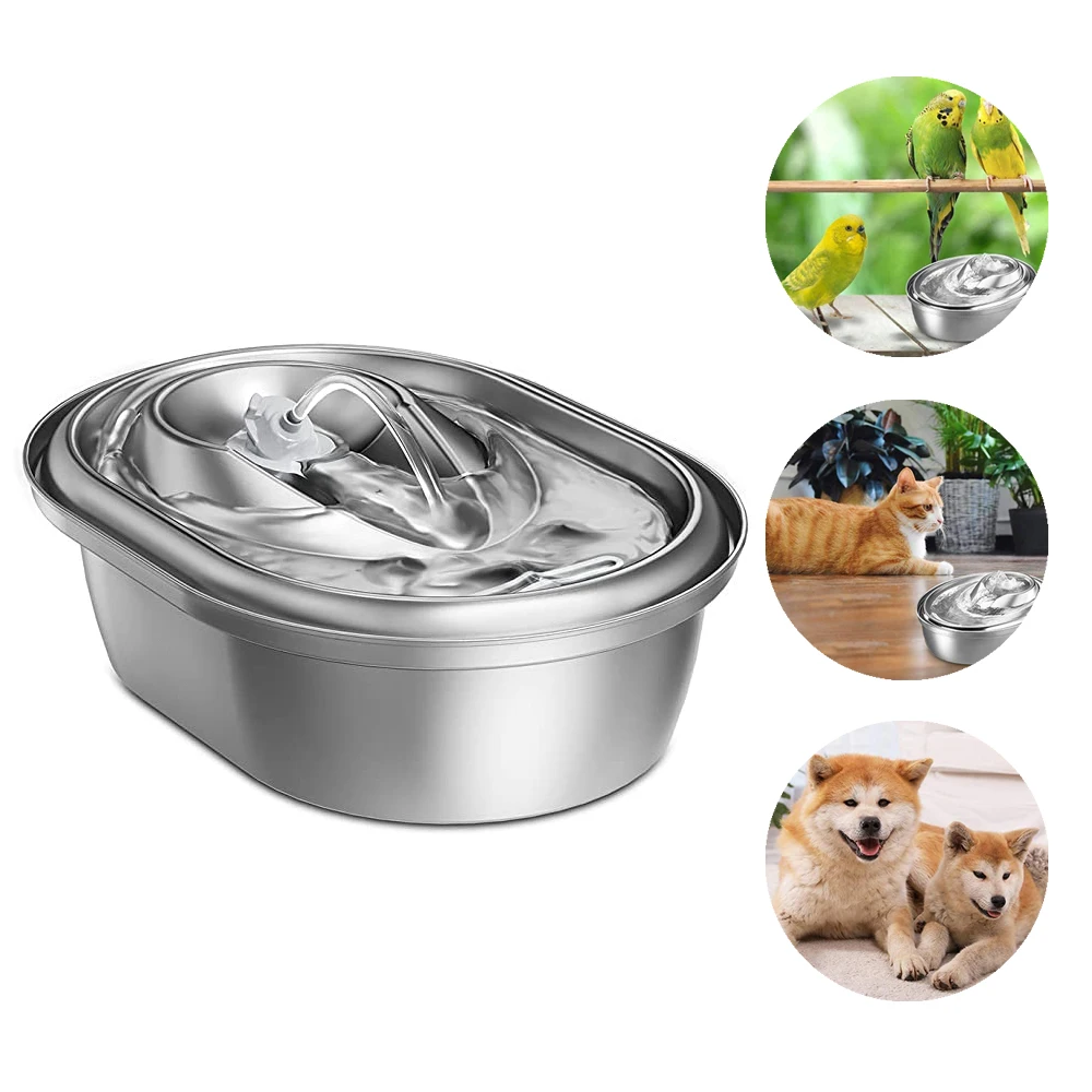 StainlessSteelCatWaterFountainHealthyPetsFountainDishwasher