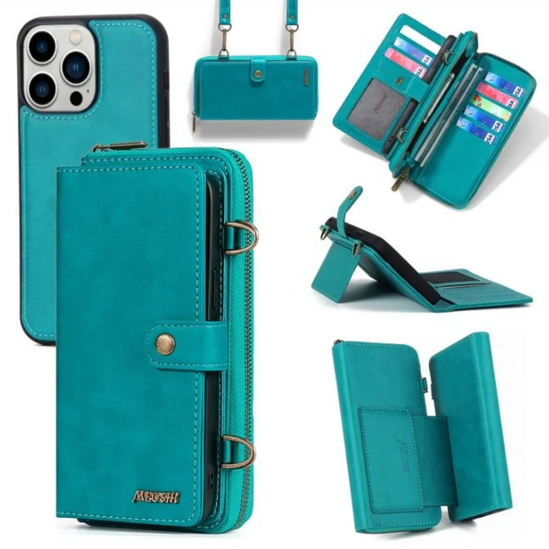 

MEGSHI-020 Detachable wallet backpack Strong adsorption Leather phone case for Huawei P20 P30 P40 Mate20 Mate30 Mate40 Pro Lite