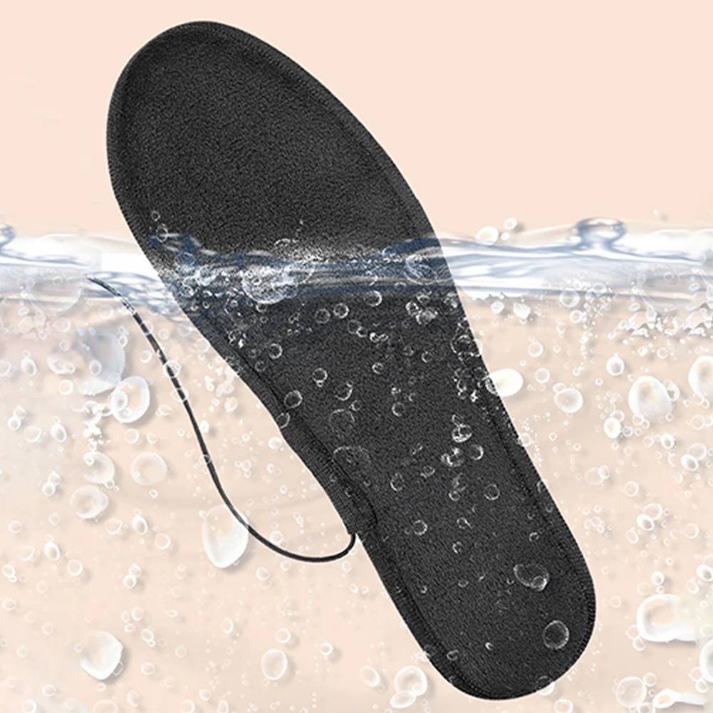 1 Pair USB Heated Shoe Insoles Electric Foot Warming Pad Feet Warmer Sock Pad Mat Winter Outdoor Sports Heating Insole Warm