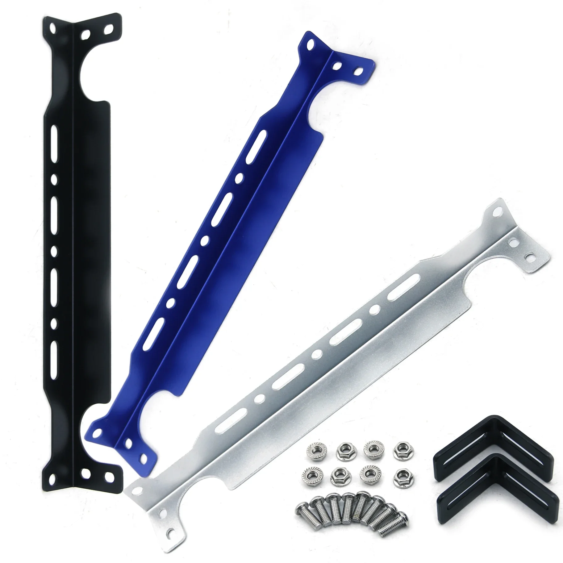 Oil Cooler Kit Universal Aluminum Engine Mounting Brackets Kit for Trust / British / Mocal Type Oil Cooler