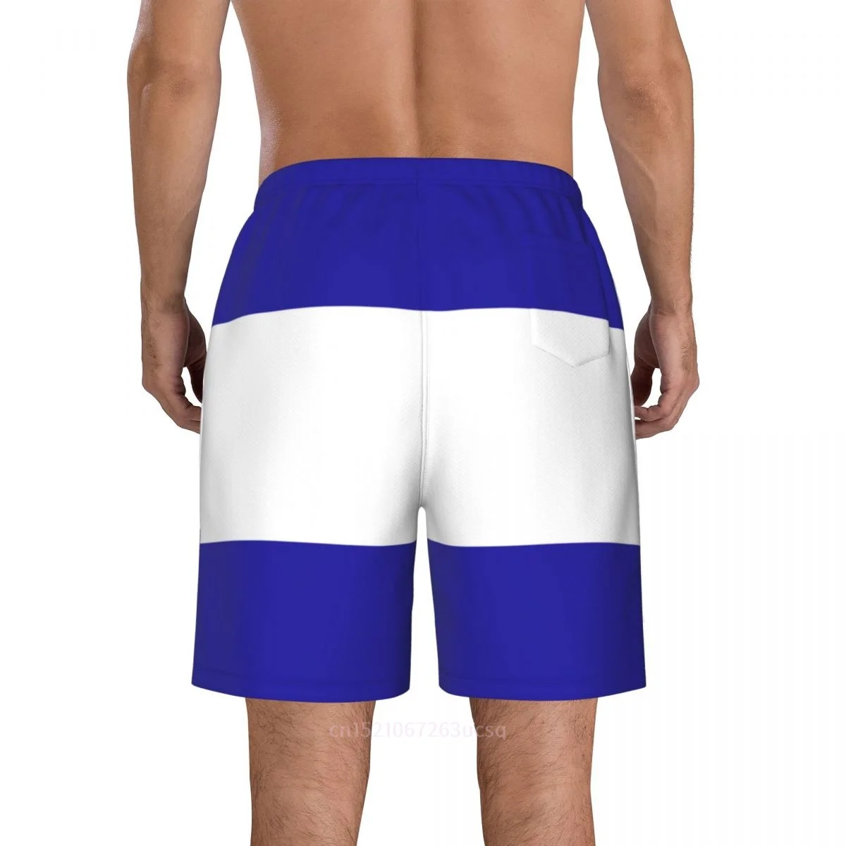 2023 Summer Polyester El Salvador Country Flag 3D Printed Men's Board Shorts Beach Pocket Running Summer Pants 4