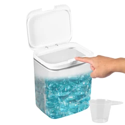 Large Capacity Automatic Pop-Up Storage Box for Laundry Pods and Scent Beads (5.5L)