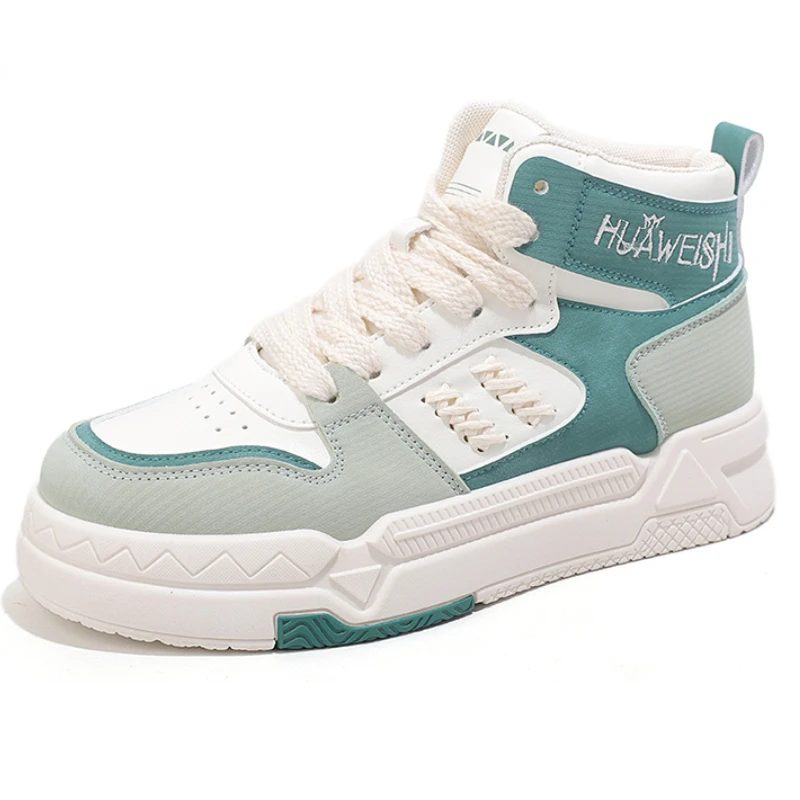 Scarpe Verdi High Top Cute Women Sneakers Platform White Chunky Snickers Scarpe Da Corsa Da Donna Luxury Designer Brand Alta Qualità