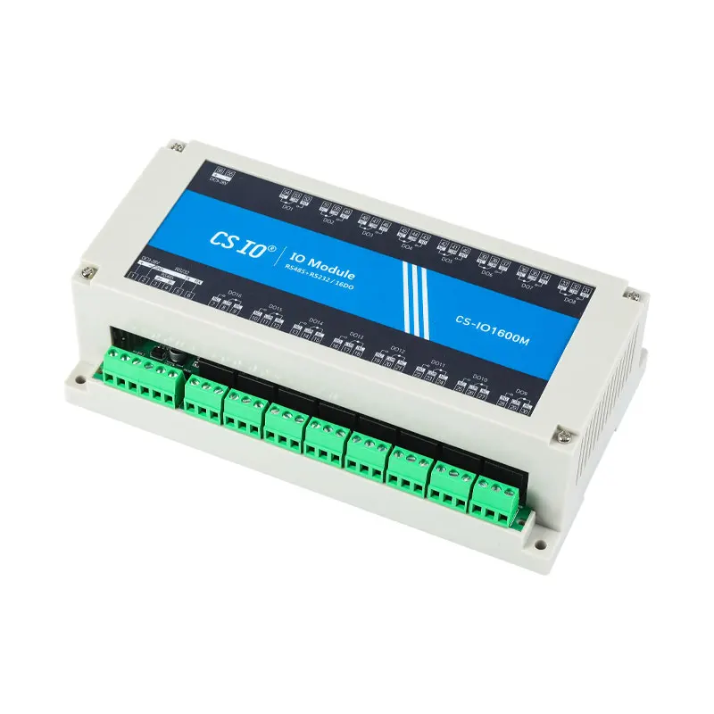 출력 직렬 포트 Modbus 프로토콜 RS485/232, 산업용 등급을 갖춘 16채널 릴레이 컨트롤러