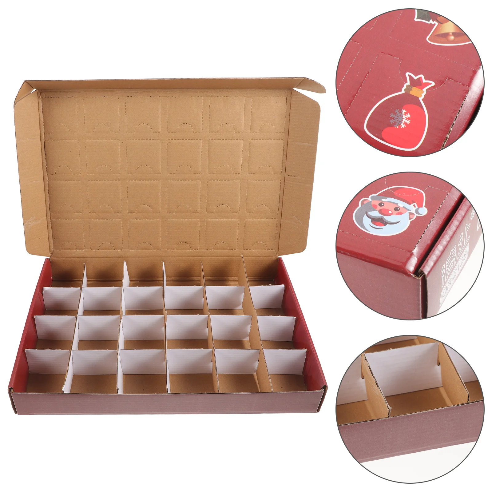 

Christmas Raffle Box Gadget Raffle Box DIY Lottery Gadget Case for Christmas Compartment Lottery Box Empty Hole Gift Container