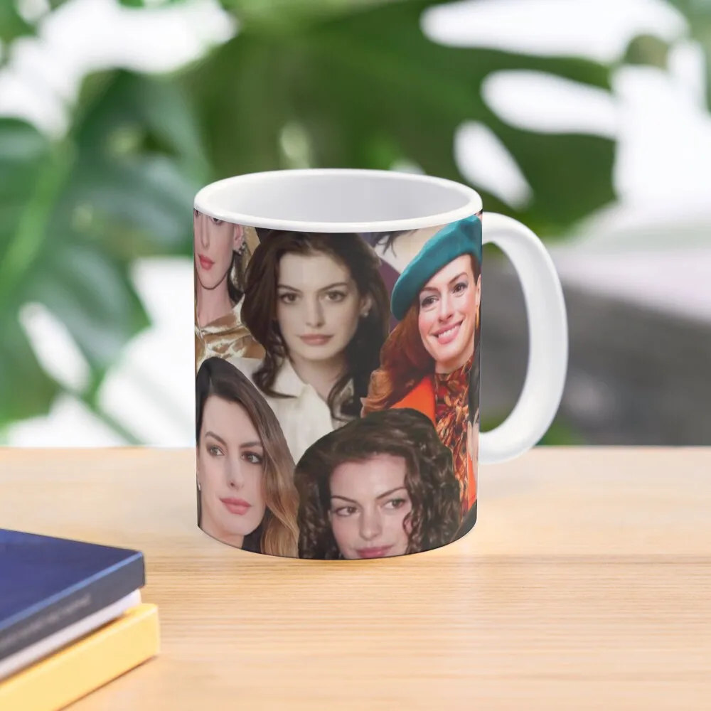

Anne Hathaway Photo Collage Coffee Mug Kawaii Cups Cups For Cafe Personalized Gifts Custom Cups Mug