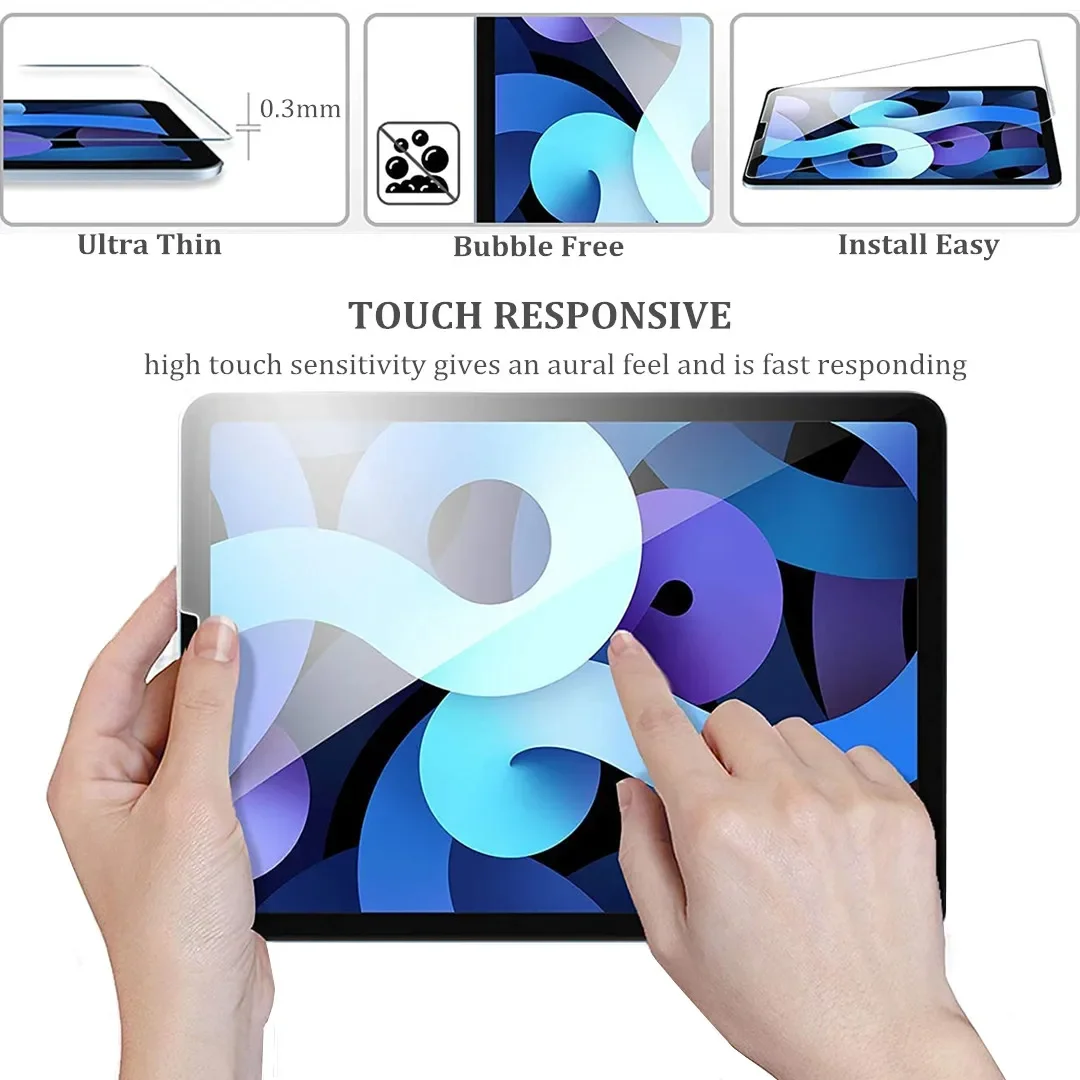 Tempered glass screen protector glass screen protector film screen protector 3piece Tempered Glass Film for New iPad Pro11 Air 11 13 Pro 13 Screen Protector for iPad 10.2 Air 5 4 Mini 6 5 4 Glass Film