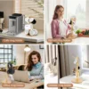 Bamboo Mug Holder 6 Hooks Coffee Cup Holders Tree Sturdy Mug Tree Rack Stand Ideal for Counter Organizer Space Saver 2