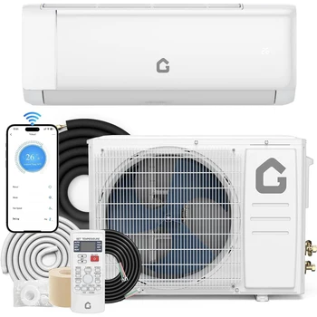 24000 BTU Mini Split Air Conditioner with Heater,19 SEER2, 230V Energy Ductless Wall-Mounted AC Unit with Remote Cools Rooms 1