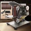 Mini Electric Belt Sander 220v 110v Belt Grinder Polishing Grinding Machine Cutter Edges Sharpener Grinder 7 Speed Adjustable 1