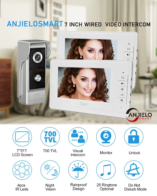 Ring Security System Wired Video Door Phone Intercom System