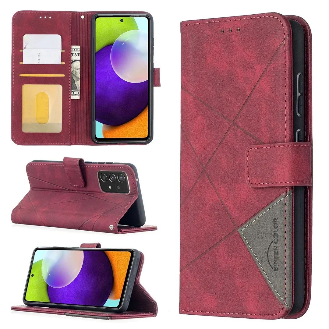 Phone Case Leather Wallet Case For Samsung Galaxy A06 A14 A15 A16 A35 A52 A53 A54 A55 S24 S23 Plus S22 S21 Ultra S20 FE