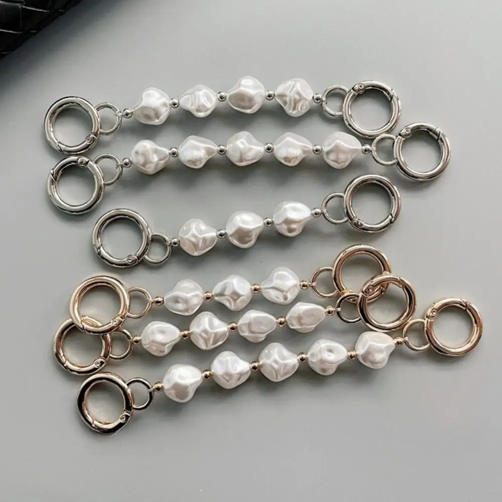 

Bag Extension Chain Crossbody Purse Irregular Pearls Chain Strap Handbag Hanging Buckle DIY Chain Charm Shoulder Bag Accessories