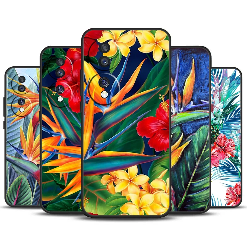 Tropical Paradise Custodia Per Uccelli Hawaiani Per Honor Magic 6 Pro Magic 5 Lite 50 70 90 Lite X6 X7 X8 X9 X6A X7A X8A X9A X8B X9B
