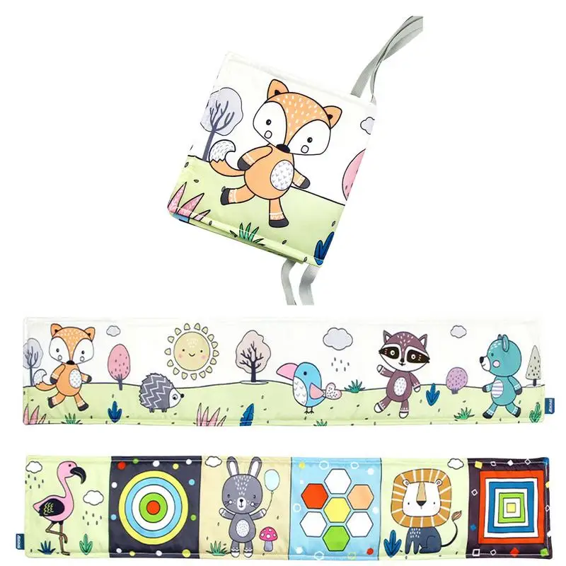 

Тканевые книжки с рисунком животных, устойчивые к разрыву тканевые жевательные мягкие объемные жевательные книжки на коляску для детей 0-3 лет