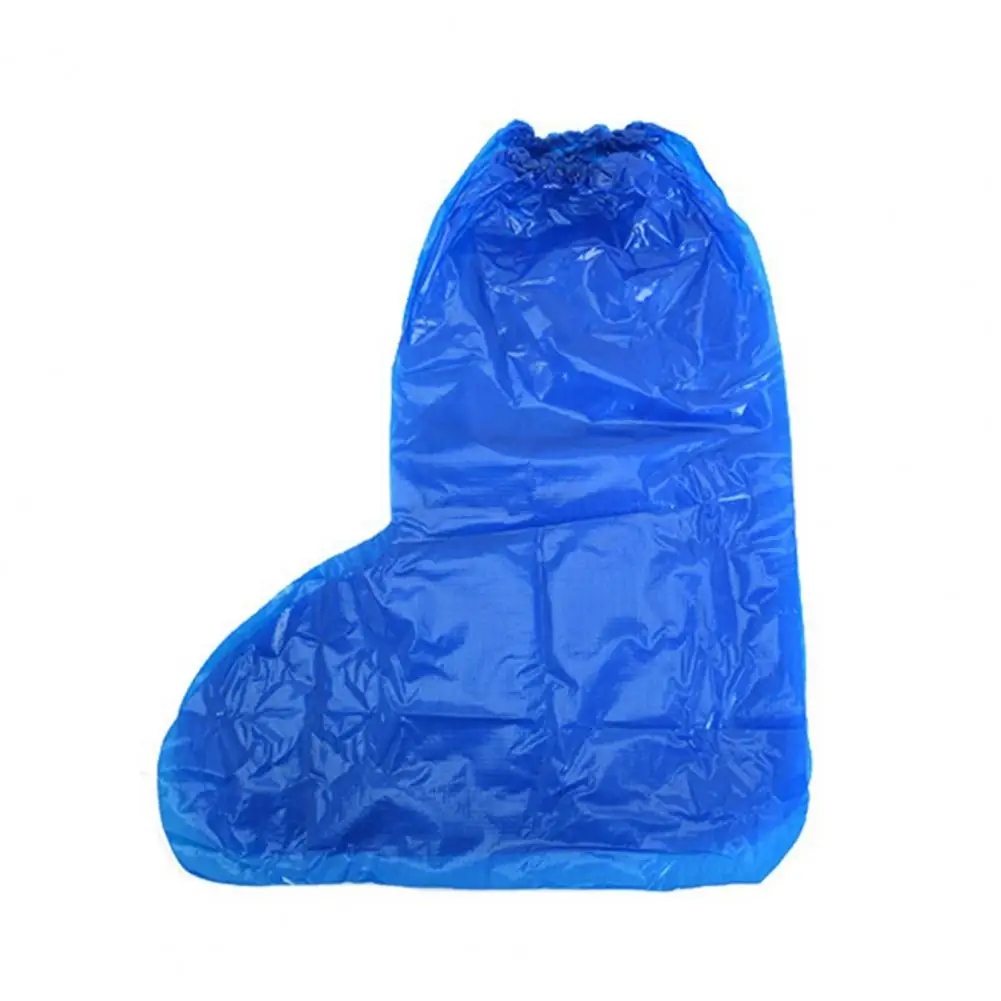 1 Pair Disposable Waterproof Shoe Covers With Elastic Ankles Overshoes Snowproof Sandproof Rain Boots Covers For Snow Sand