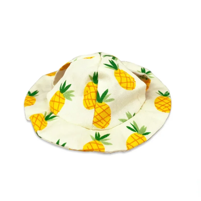 Cute Small Animal Hat with Ear Holes Breathable Mini Guinea Pig Bunny Hamster Sun Hats Funny Puppy Sunshade Caps