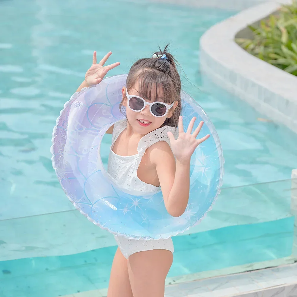 Swimming Ring Sequin Starry Sky for Kids Adult Children Inflatable Pool Foats Tube Giant Float Boys Girl Water Fun Toy Swim Laps 3