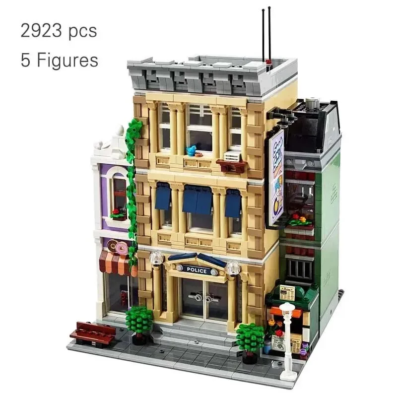 

2923 PCS Police Station Building Blocks Bricks Toy Birthday Christmas Gift Compatible with 10278