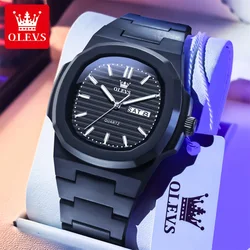 Luxury Luminous Quartz Watch for Men with Water - Resistant Design and Date Calendar (Bronze)