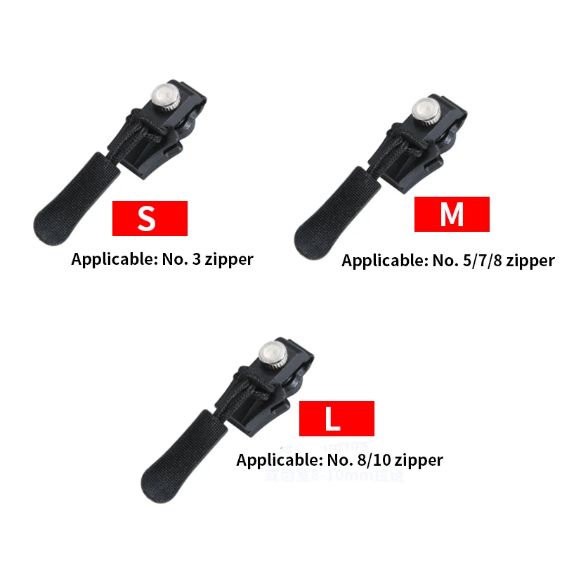 Universal Zipper Repair Kit with Detachable Sliders