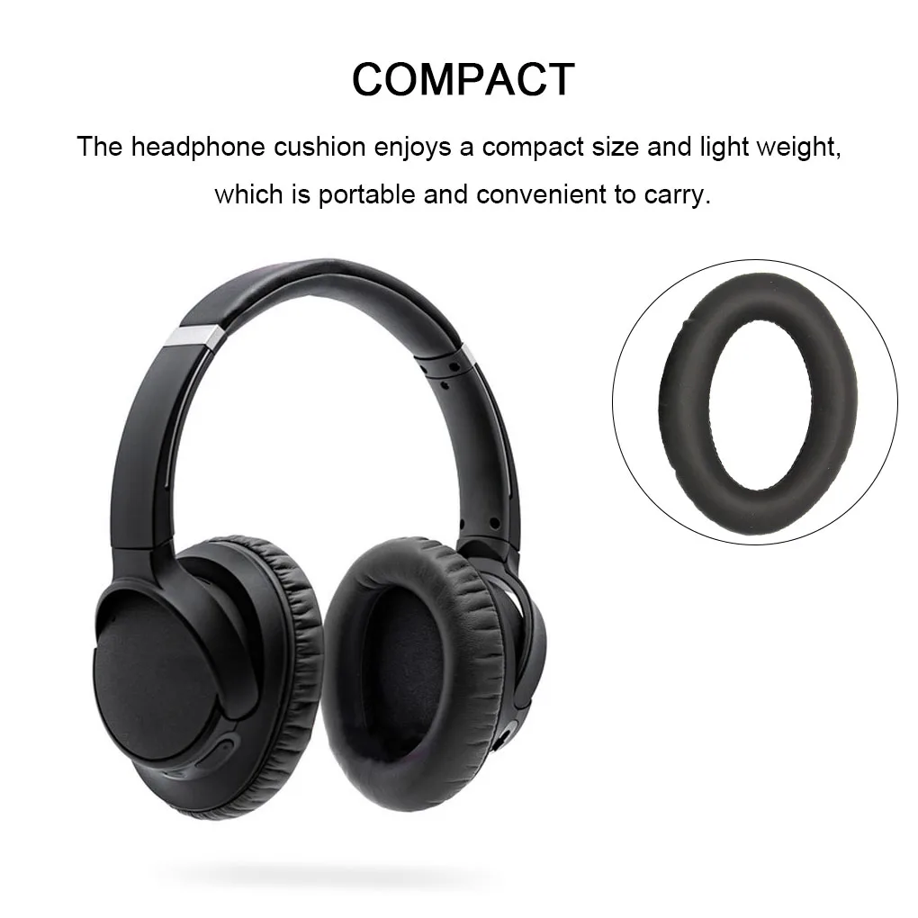 Ear Pads Pillow Earphones Leather Cushion Headset Earpads Earmuff