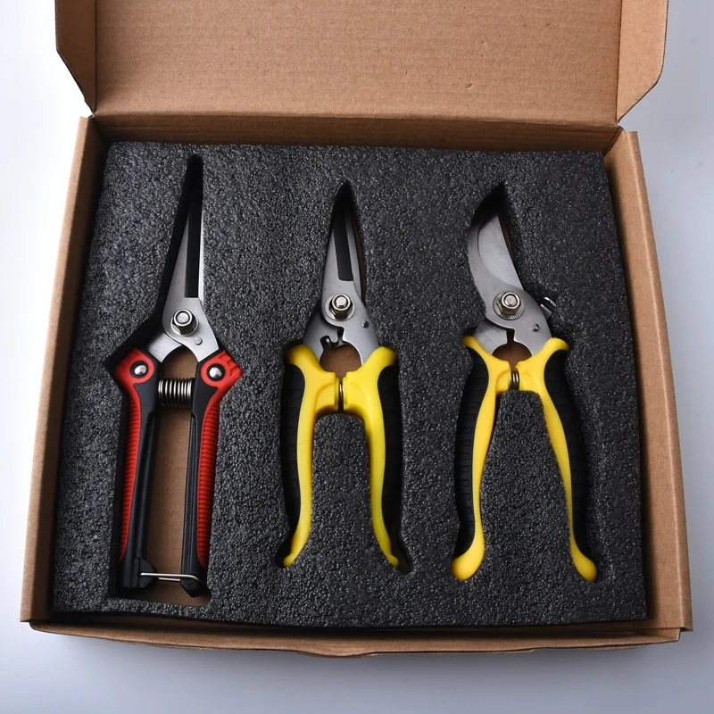 

3 Pcs Work Scissors Metal Cutting Scissors Wire Shaped Electrician Garden Kitchen Industrial Scissors Multifunction Hand Tools