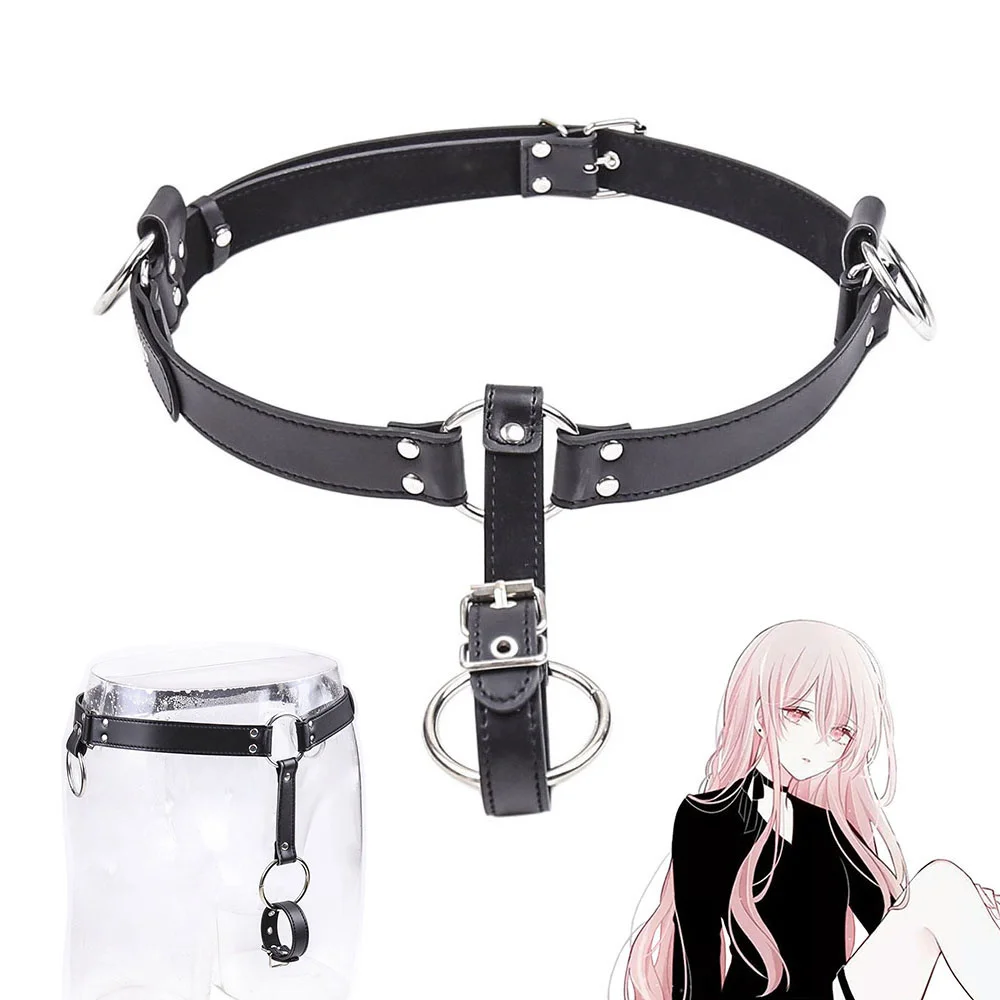 

Leather Waist Belt Chastity Device Male Bdsm Harness Bondage Adult Games Cock Cage Chastity Device Penis Ring Underwear Sex T L1