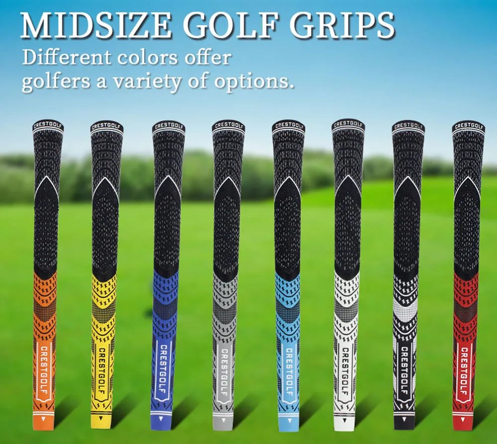 10 Pack Midsize Golf Grips Multi-compound Golf Club Grips All-Weather ...