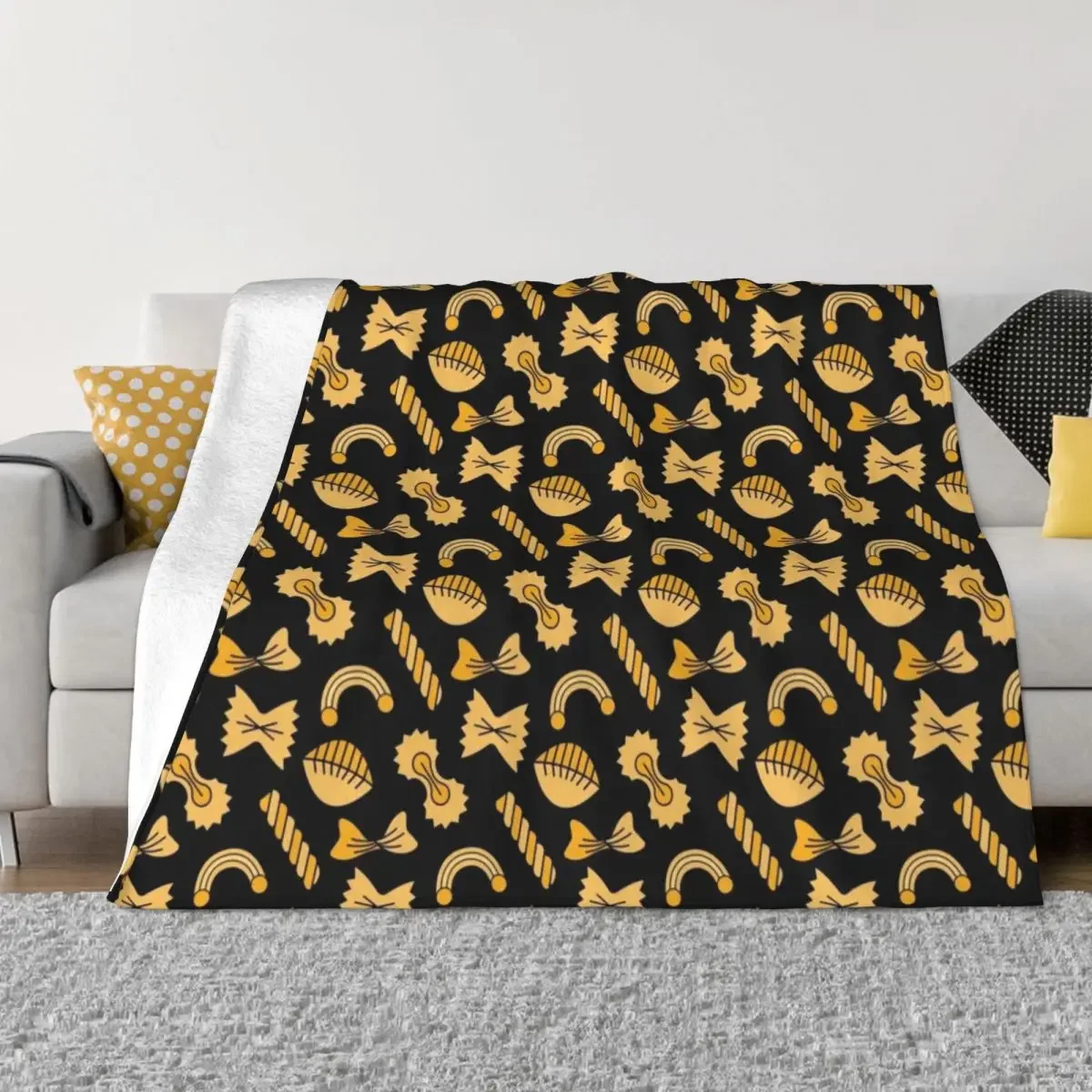 

Pasta pattern. Throw Blanket Comforter wednesday Multi-Purpose Fluffy Shaggy Blankets